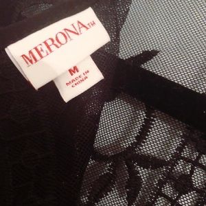 Sexy Black Lace Blouse